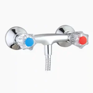 MELANGEUR DOUCHE FLEXIBLE SLR TETE CRISTAL