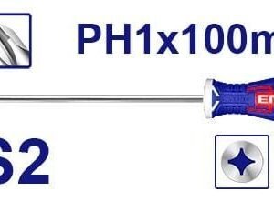 EMTOP TOURNEVIS AMERICAIN PH1*100MM ESDPH1100