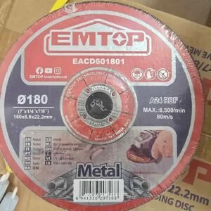 EMTOP DISQUE MOULAGE 180*6 MM 601801