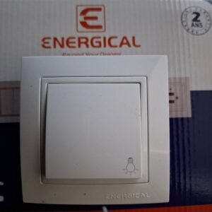 BOUTON POUSSOIR ENERGICAL BLANC