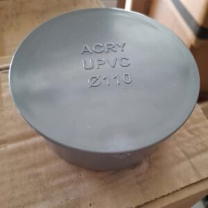 BOUCHON SIMPLE 110 PVC GRIS