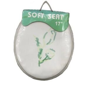 ABATTANT EPONGE BLEU/BLANC IMP