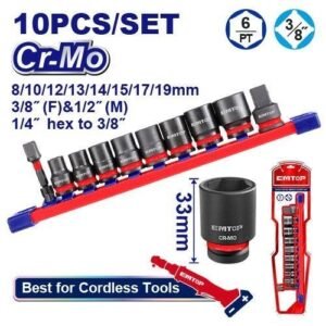 EMTOP JEUX DOUILLE 10 PCS EMSSD38104