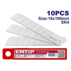 EMTOP JEUX DE LAME CUTTER 10PCS ESKB1801