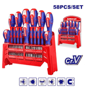 EMTOP TOURNEVIS 58 PCS ESST5802